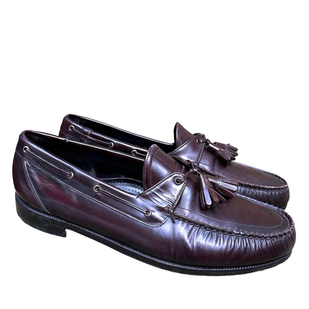 Florsheim Men's Purple Leather Loafer Dress Shoes sz 11